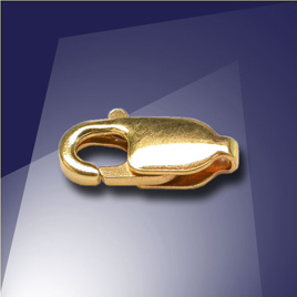 .925 Gold Finish Sterling Silver 10.1mm Lobster Clasp - Retail system