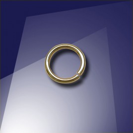 .925 Gold Finish Sterling Silver 0.89 x 5.8mm jump ring