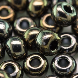 Bronze Iris Metallic size 32/0 seed beads - Retail system