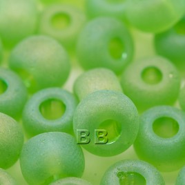 Lime matt rainbow size 32/0 seed beads - Retail system