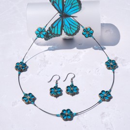 Mini Studio – Hawaiian Ocean - Floating Necklace Bead Kit (.925 Silver Black Finish)