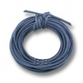 Pacific Blue Polished Cotton Cord 1.00mm Dia - -Retail system