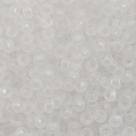 Preciosa Czech glass seed bead 9/0 Crystal matt
