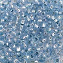Preciosa Czech glass seed bead 9/0 Denim Blue lined