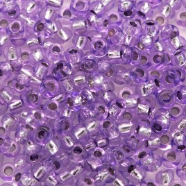 Preciosa Czech glass seed bead 9/0 Violet silver lined